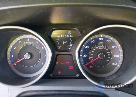 2013 Hyundai Elantra Gls z USA, uszkodzony, nr VIN KMHDH4AE6DU726385